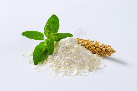 小麦面粉瓷食物烘烤静物淀粉地面麦穗谷物糕点粉末白色高清图片