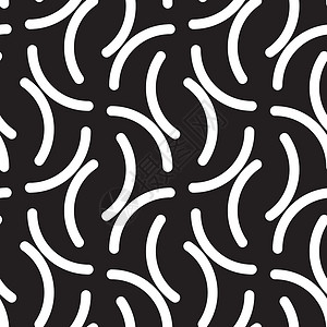 矢量无缝模式 孟菲的现代几何背景包装风格亚麻装饰艺术地毯黑色美食打印墙纸背景图片