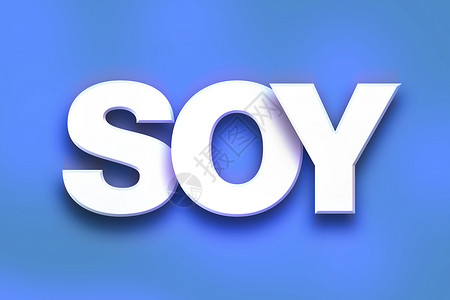 Soy 概念色彩多彩的字词艺术背景图片