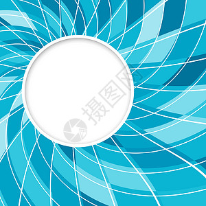 白色漩涡带有数字蓝色图案的抽象白色圆形 矢量背景插画