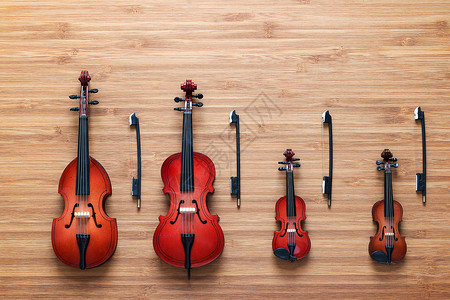 小提琴四重奏团队合作字符串高清图片