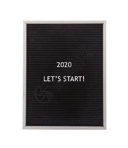 非常老旧的菜单板  新年  2020空板阴影白色框架菜单木板背景图片