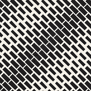 半色调渐变马赛克格子 矢量无缝黑白图案正方形包装黑色插图创造力窗饰白色装饰平铺墙纸背景图片