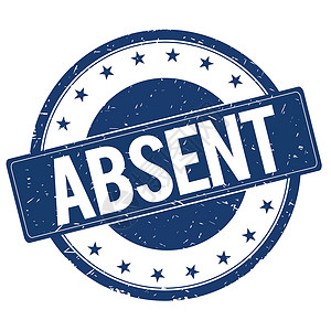 ABSENT 印章标志背景图片