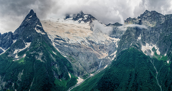 山岳和冰川背景图片