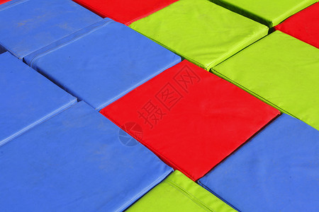 彩色座位立方体坐垫软垫玩具背景图片