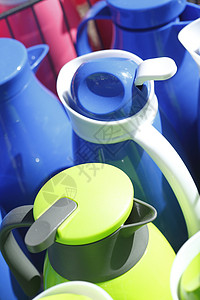 咖啡罐用品家居茶壶塑料罐咖啡壶背景图片