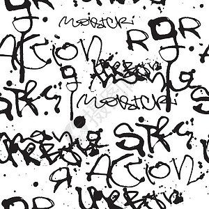 跳钟馗字体涂鸦背景图案脚本书法纺织品刻字字母字体艺术青年飞溅滑板设计图片