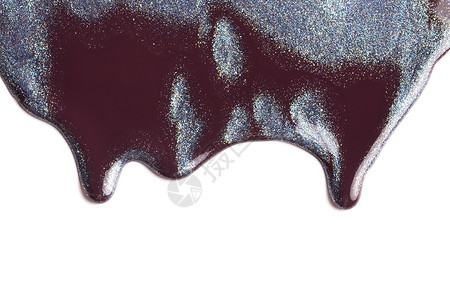 波兰文钉甲液体指甲美甲痕迹凝胶飞溅光泽度金属化妆品背景图片