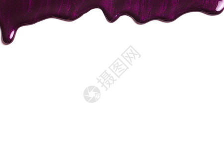 波兰文钉甲液体化妆品凝胶紫色金属美甲痕迹指甲光泽度飞溅背景图片
