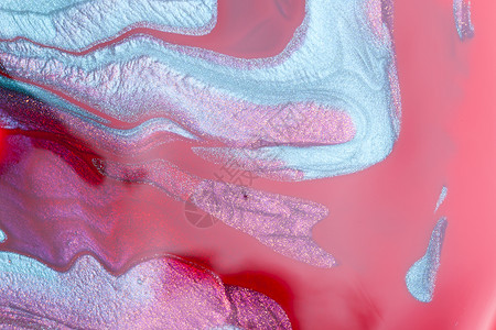 波兰文钉甲紫晶艺术紫色液体凝胶化妆品光泽度珍珠金属蓝晶背景图片