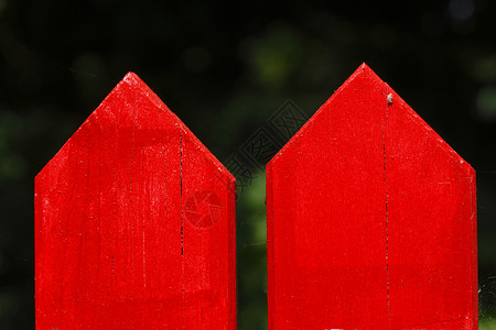 栅栏花园围栏木头红色木板背景图片