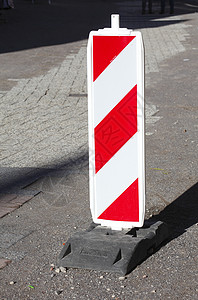 建筑工地标志信号警示灯联盟工程护栏交通施工灯击剑道路背景图片