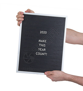 非常老旧的菜单板  新年  2020白色木板框架空板阴影菜单背景图片