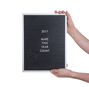 非常老旧的菜单板  新年  20172017阴影黑色白色框架木板空板菜单背景图片