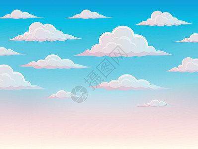 粉红天空主题背景 1背景图片