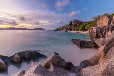 拉迪格岛自然太阳高清图片