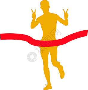 剪影 短跑运动员 它制作图案矢量图竞技跑步优胜者运动速度团体男性插图赛跑者身体背景图片