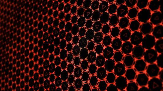 六边形技术背景 环形  3D渲染蓝色动态高科技运动细胞艺术网格蜂窝科学电脑背景图片