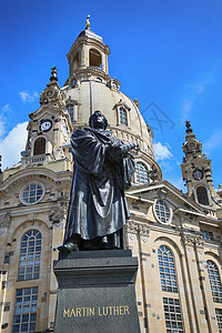 路德教会大教堂欧洲女士高清图片