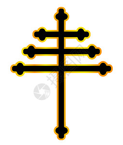 马龙派基督教十字会火鸡绘画艺术艺术品插图高清图片