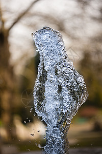 动物喷泉水涌出液体喷出喷射溪流喷口背景图片