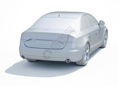 3d车白色空白模版保养图标模板运输服务3d跑车商务维修豪车背景图片