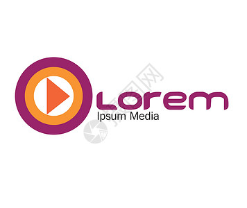 媒体标志概念设计歌曲按钮技术圆圈身份视频电影网络电视音乐背景图片