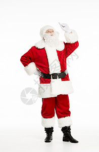 圣诞老人装扮和诱骗红色白色庆典背景图片