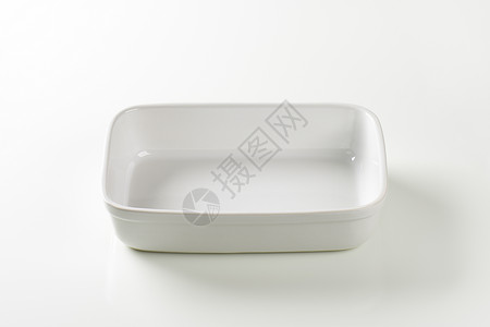 深瓷面包师盘子陶瓷炊具制品餐具长方形白色陶器矩形高清图片