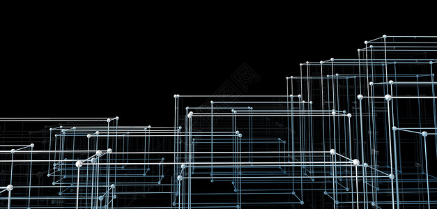 抽象的立方体 网络连接背景技术全球医疗三角形盒子社会互联网化学家电脑科学背景图片