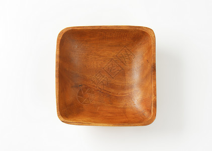 小平方木板碗高架餐具点心棕色正方形盘子背景图片