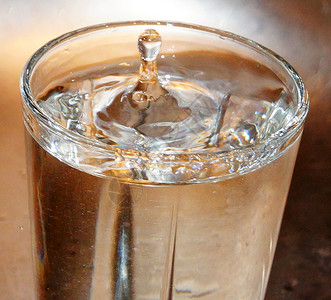 水滴玻璃滴水水杯背景图片