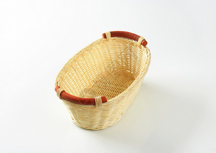 Oval Owder面包篮装饰风格编织面包乡村厨房储物服务器具手工柳条背景图片