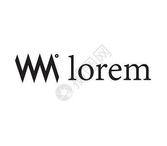 WM 标志设计概念环形互联网链接网络团体服务公司艺术咨询品牌背景图片