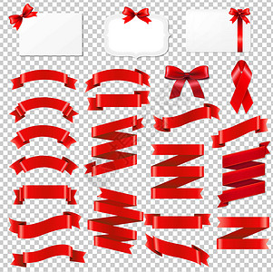 红丝带收藏背景旗帜图标边框插图网络模板礼物带状蝴蝶结背景图片