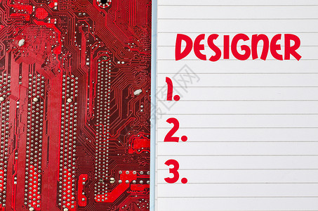 计算机背景上的设计设计文字概念网络推介会墙纸创造力草图设计师公司空白营销商业背景图片