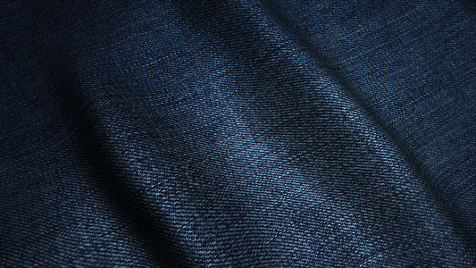 深蓝色高质牛仔裤纹理 移动波浪裤子质量棉布服装材料靛青风格视频纺织品衣服背景图片