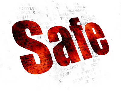 写网字素材安全概念 对数字背景的安全背景