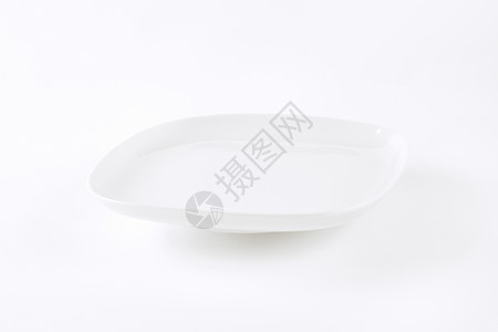 白平方正方白色板白色餐盘陶瓷陶器餐具制品背景图片