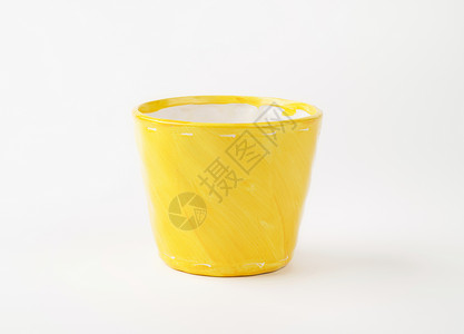 黄色花盆背景图片