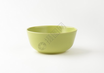 浅绿色绿碗圆形餐具点心盘子早餐背景图片
