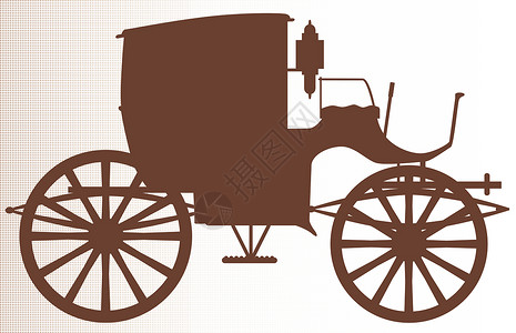 马车夫旧棕色轮车车轮婚礼插图越野车旅行教练皇家古董轮子出租车背景