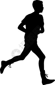 剪影 短跑运动员 它制作图案矢量图速度插图冠军竞技跑步竞赛身体女士赛跑者游戏背景图片