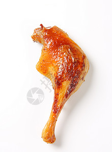 烤鸭腿皮肤鸡腿家禽食物鸭子背景图片