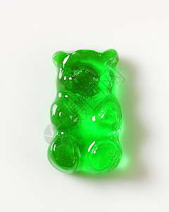 小熊与苹果绿软糖熊背景