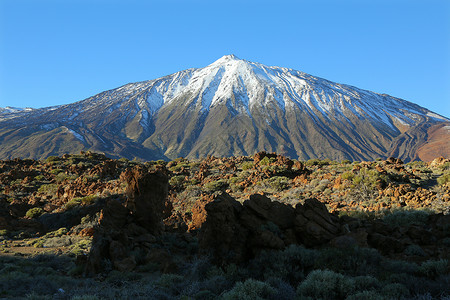 火山台地白天土壤高清图片