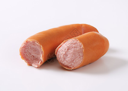 里昂烟熏香肠食物小吃猪肉熏制倾斜背景图片