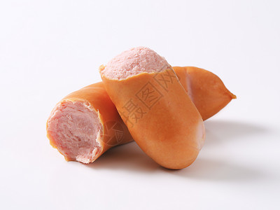 里昂烟熏香肠熏制倾斜小吃猪肉食物背景图片