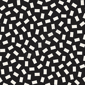 几何分散的形状 矢量无缝黑白花纹装饰艺术包装风格几何学装饰品黑色创造力插图打印背景图片